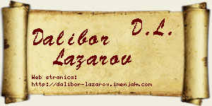 Dalibor Lazarov vizit kartica